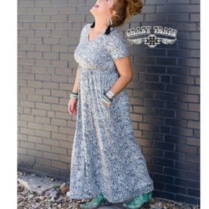 Crazy Train Maxi Dress  2XL  NWT
